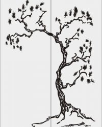 Пескоструйный рисунок Дерево 469